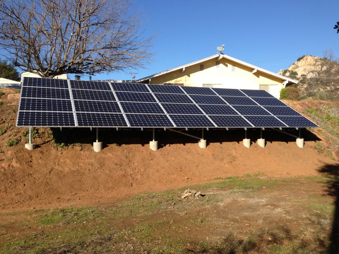 A house with solar panels on the roof.